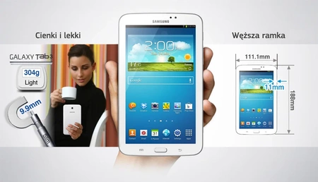 Samsung Galaxy Tab 3 T210 1/8GB, 7" Black | Condition: Very Good