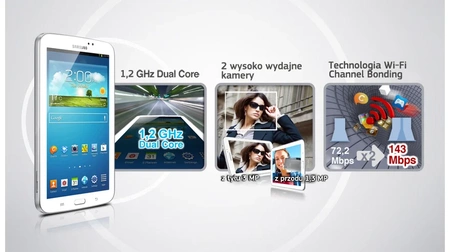 Samsung Galaxy Tab 3 T210 1/8GB, 7" Czarny | Stan: Dobry
