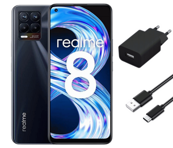 Smartfon Realme 8 5G 6/128GB 6.50 Dual Sim RMX3241 Czarny | Stan: Idealny